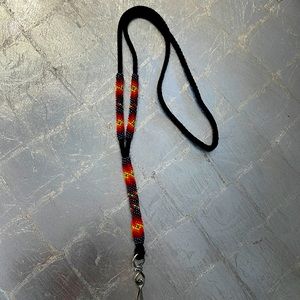 Authentic Native American Beaded Lanyard.